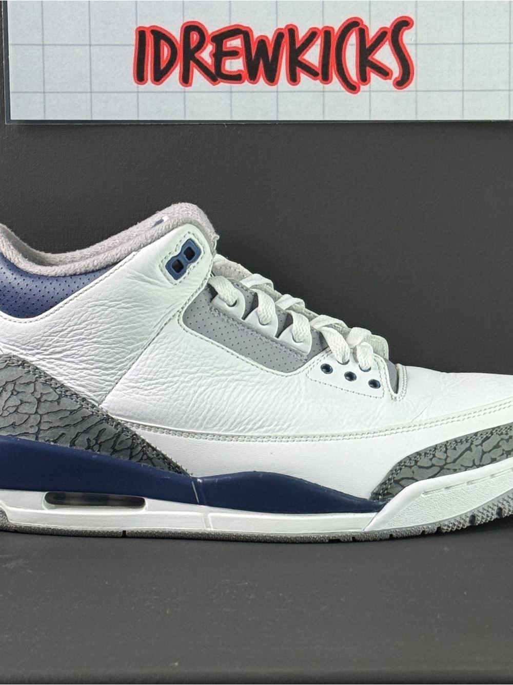 NIKE AIR JORDAN 3 RETRO MIDNIGHT NAVY SIZE 11 SNEAKERS CT8532 140